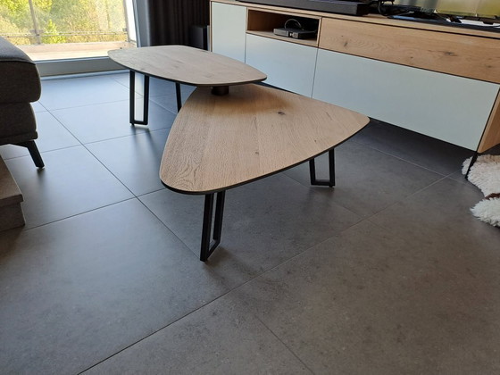 Image 1 of Ensemble XOOON Darwin : buffet, meuble TV, table et chaises, table basse, table à manger et fauteuil.