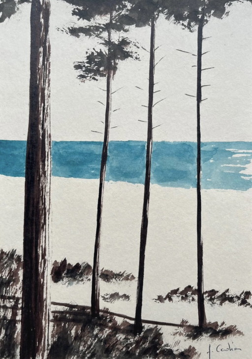 Artist's sketch 21x15cm