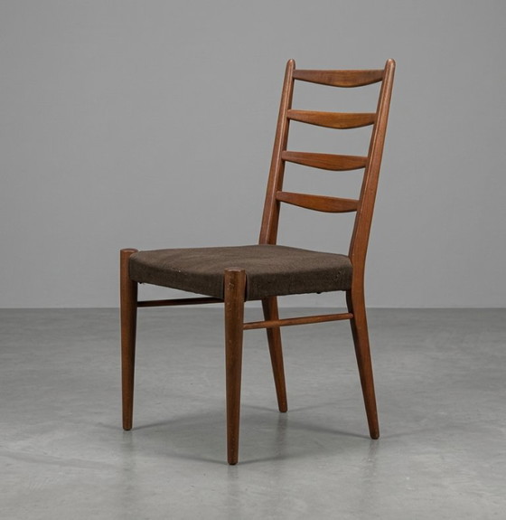 Juego de 5 sillas de comedor Pastoe ST09 de Cees Braakman – Teca – Para retapizar – Wood (photo 6 of 7)