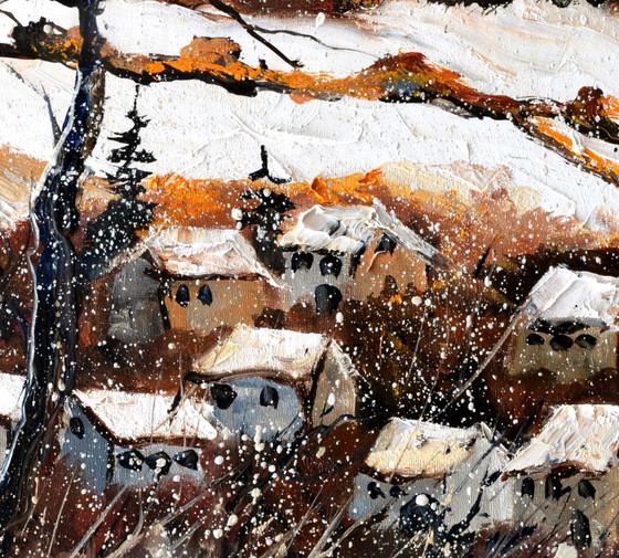 Il mio villaggio in inverno – Arte, Tela (photo 5 of 7)
