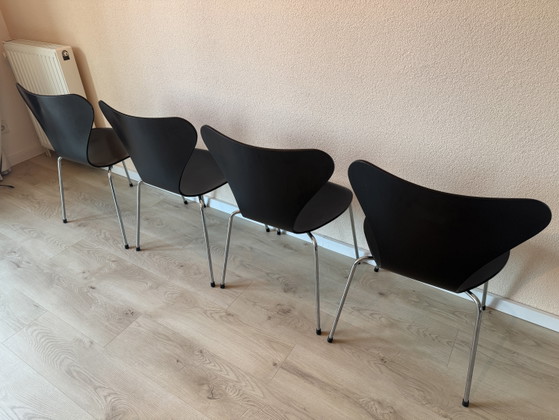 4x Fritz Hansen Sedie Series 7 - Nero – Sedie da pranzo, Other (photo 5 of 8)