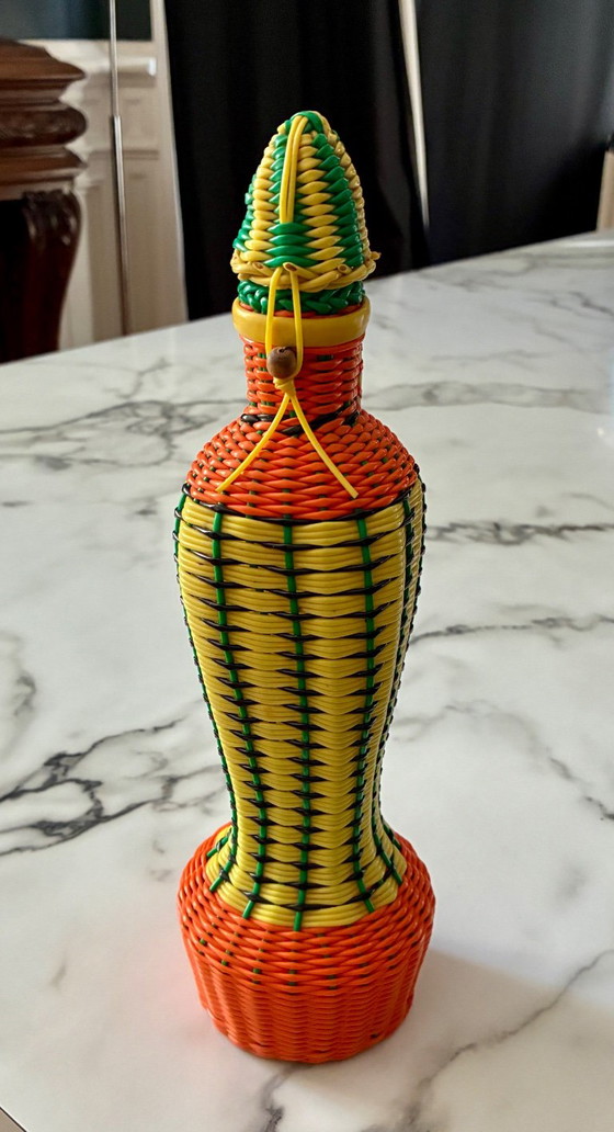 Bottiglia decorativa Scoubidou vintage – Oggetti decorativi, Vetro, Plastica (photo 3 of 7)
