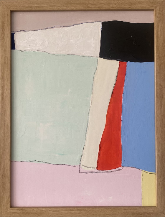 Image 1 of Diptych abstract paintings 30x40 including frame