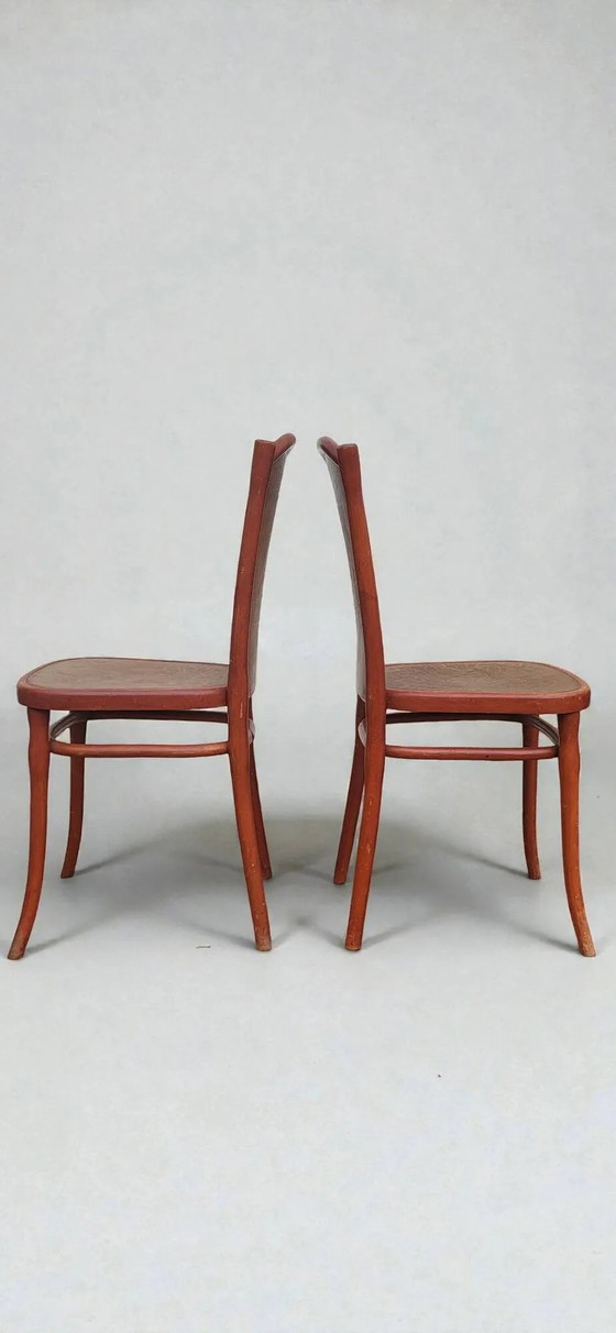 Art Nouveau Thonet Chair (*2) – Dining chairs, Wood (photo 4 of 9)