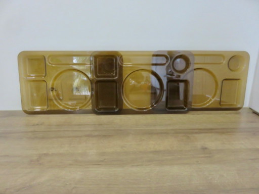 Set van 3 design dienbladen van Luigi Massoni voor Guzzini, Italië, 1970