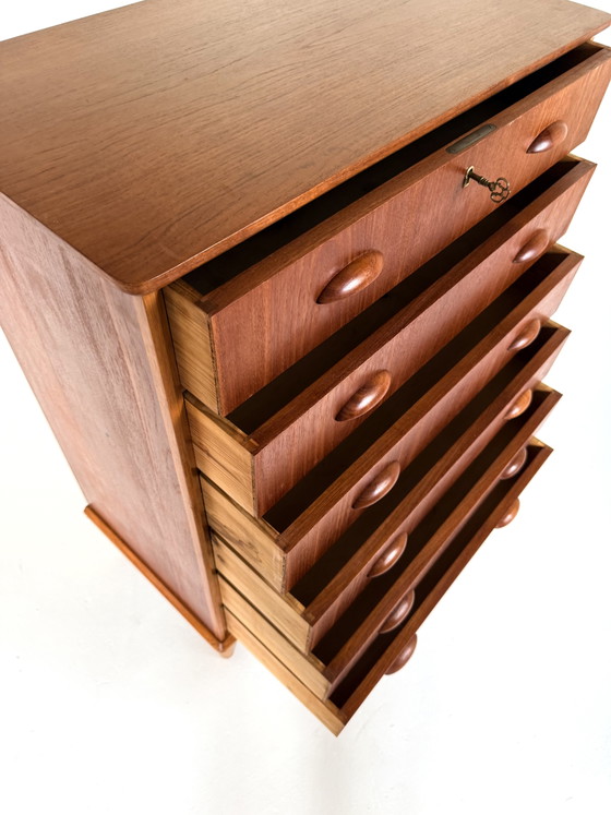 Vintage Danish Teak Chest of Drawers ‘60 – Wood (photo 6 of 9)