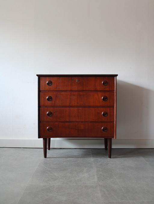 Cassettiera danese vintage in teak