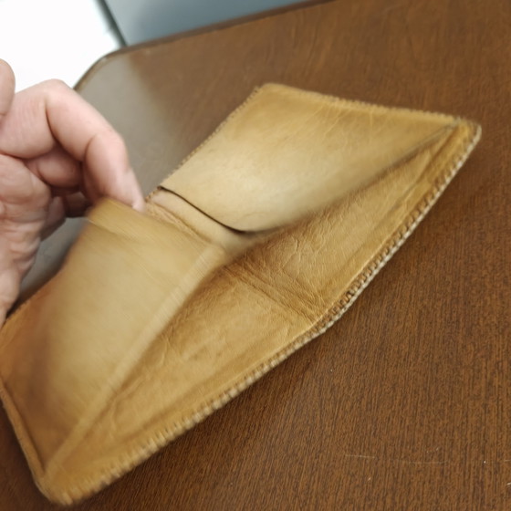 Vintage Genuine Python Snake Skin Wallet – Brown Leather Bifold – Gifts (photo 10 of 12)