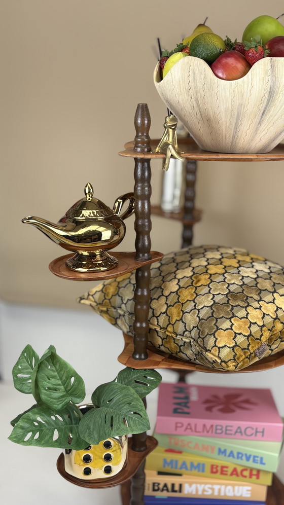 Image 1 of Vintage side table/sidetable/plant table seventies wood