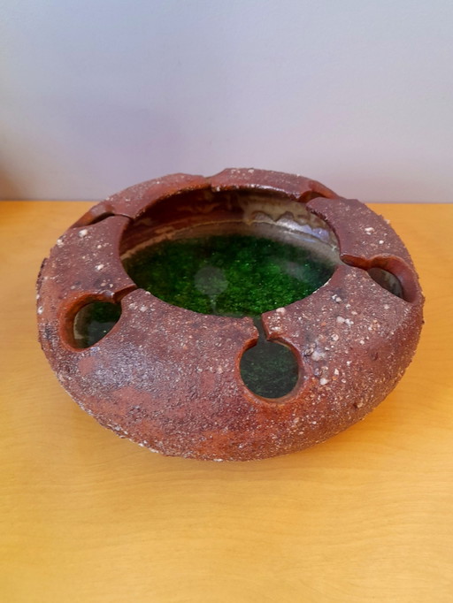 Ceramic trinket tray by M.Lodereau, 1970