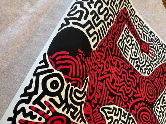 Image 1 of Keith Haring - The Dancer - Exhibition at Tony Shafrazi Gallery 1984 Poster 61x91 cm