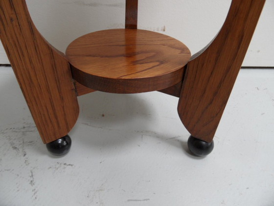 Art Deco side table Amsterdam School – Wood (photo 6 of 7)