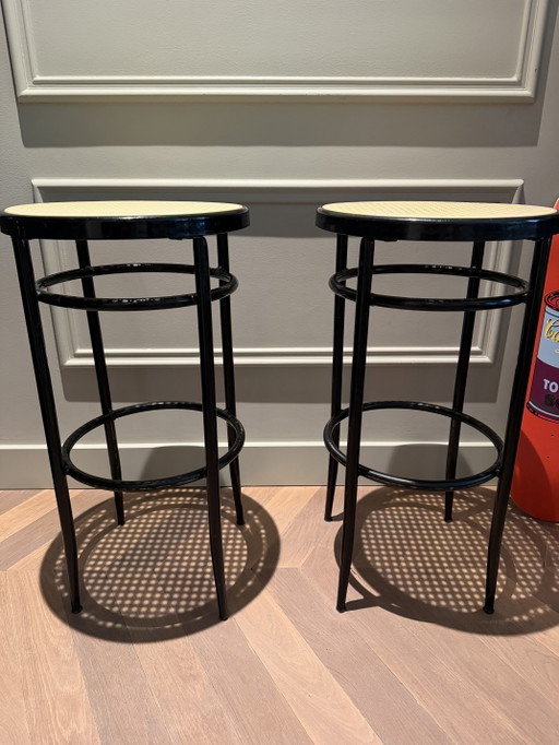 Thonet style Rattan Barkruk Vintage – barkrukken, Wood (photo 2 of 5)