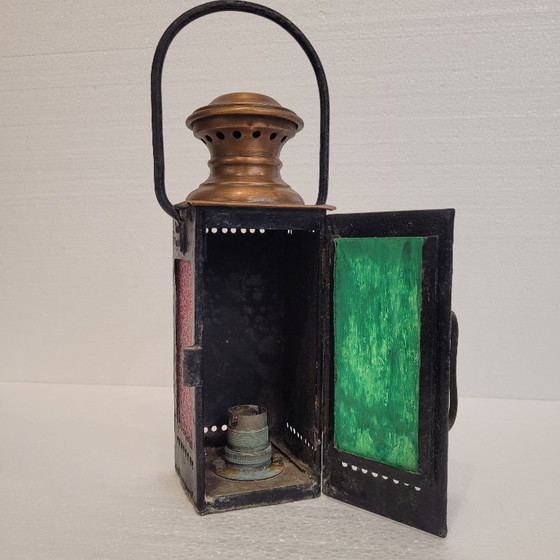 Image 1 of Linterna técnica ferroviaria, H. Luchaire, años 20 - Francia