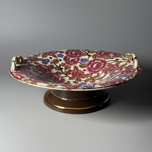 Boch Frères Keramis Art Deco Centerpiece by Raymond Chevalier, Belgium, 1930s