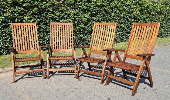 Image 1 of 4 sedie pieghevoli Gloster in teak