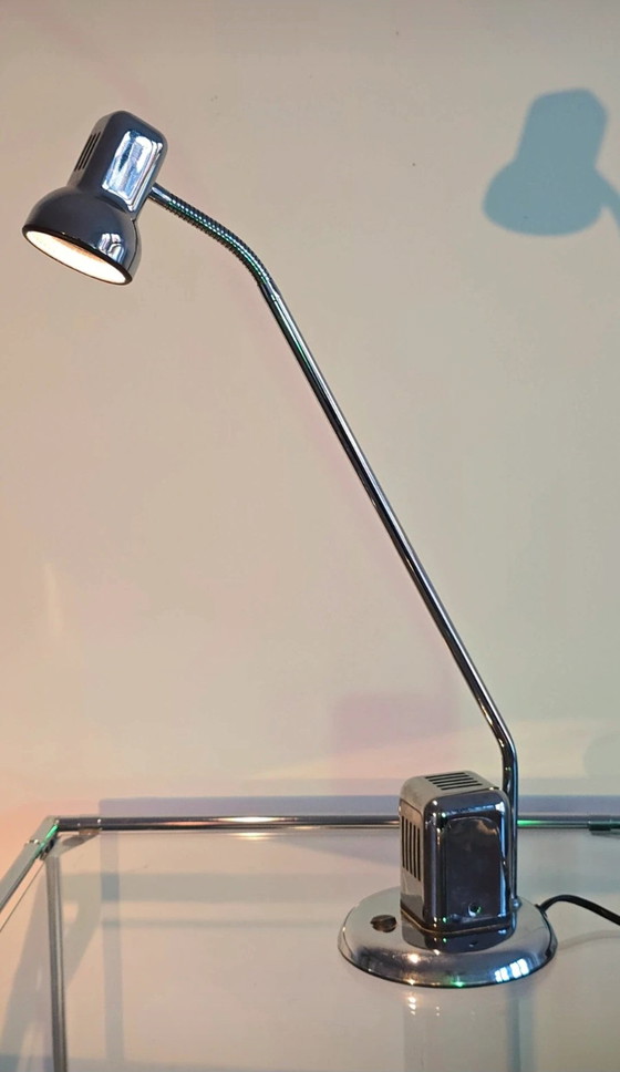Image 1 of SPACE AGE ICON: Desk Lamp (Chrome) 70s - 80s