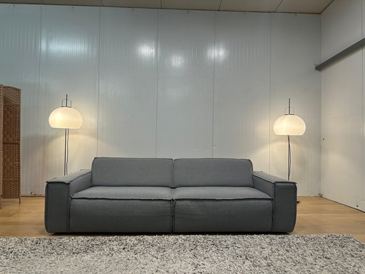 Gray Fést 3-seater Sofa Kvadrat Wool 250 cm Wide