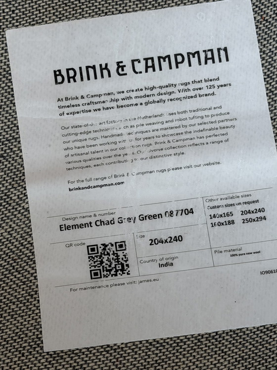 Image 1 of Brink et Campman Element Chad Green gris