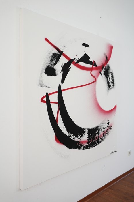 Image 1 of XXL-schilderij (160x160 cm), gecertificeerd als origineel.