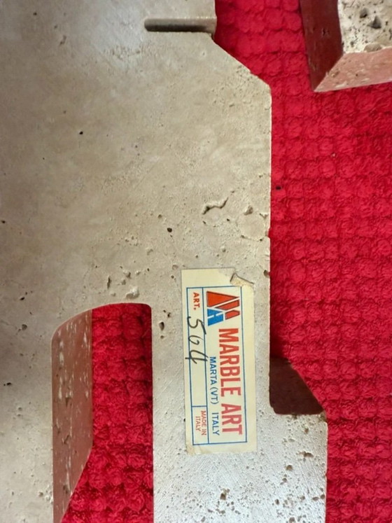 Paar Travertijn Katten, Fratelli Mannelli, Italië – Beeldhouwkunst, Travertine (photo 4 of 5)