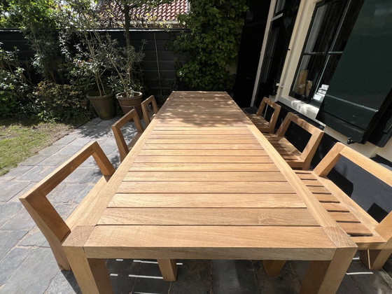 Image 1 of PIET BOON | Niek/Anne Low dining set  6-pers | zgan 