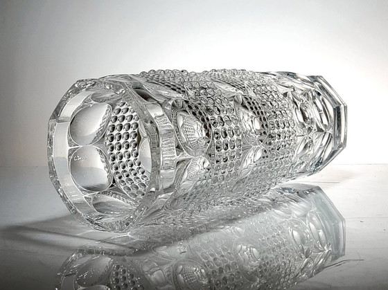 Image 1 of  Vase/ designed by Jiri Repasek, stained glass