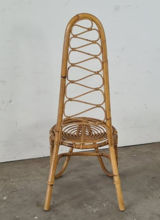 Image 1 of Mid Century Rattanstuhl