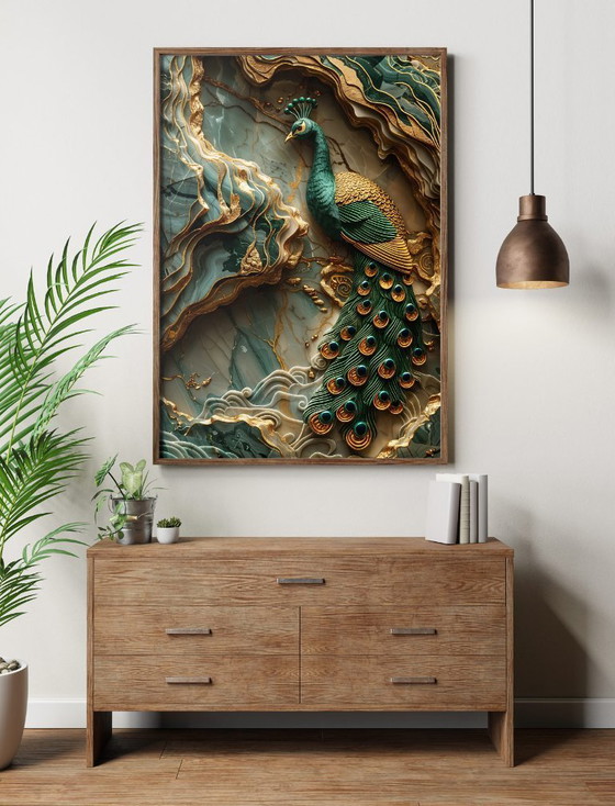 Image 1 of Acrylic Glass Artwork | 180 x 120 cm | Depthwave #10 (Ori, 1983)