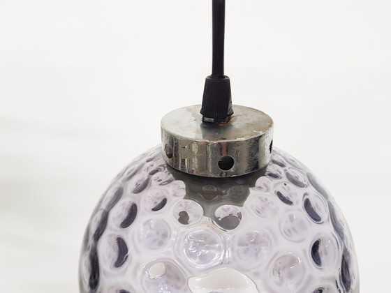 Image 1 of Purple glass pendant lamp