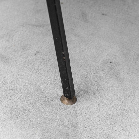 Image 1 of  SALOTTINO VINTAGE CON DIVANETTO E POLTRONE IN METALLO E TESSUTO ANNI ’70 MODERNARIATO