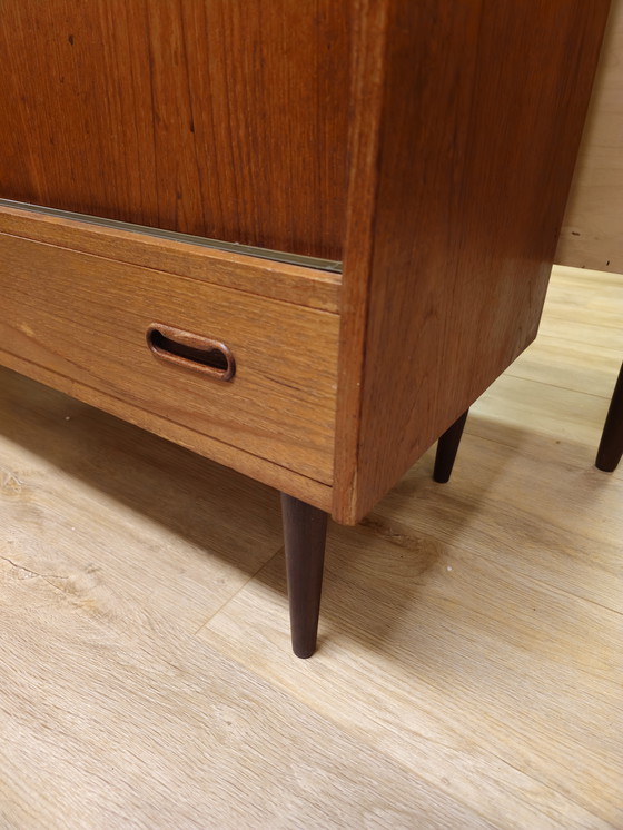 Image 1 of Credenza danese d'epoca Credenza in teak Armadio