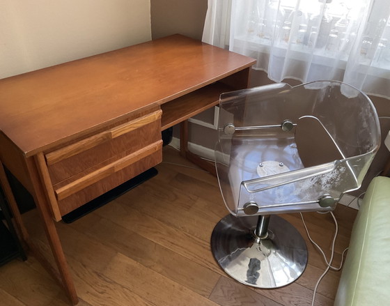 Image 1 of Schreibtisch Holzschlitten 70er Jahre