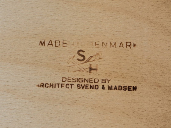 Image 1 of Teakhouten bureau uit het midden van de eeuw door Svend Åge Madsen voor Sigurd Hansen, jaren 60