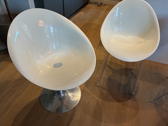 Image 1 of Kartell Ero S blanc, 4 bases différentes. Également disponible séparément.