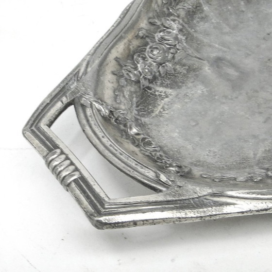 Plato de Verit, Varsovia, Polonia, principios del siglo XX. – Accesorios de mesa, Metal, Silver (photo 9 of 12)