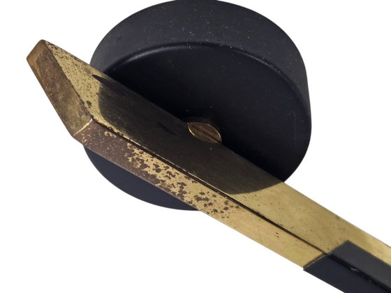 Image 1 of Targetti Sankey - Applique murale - 2 bras - Italie - luxe - laiton - métal - verre - années 50