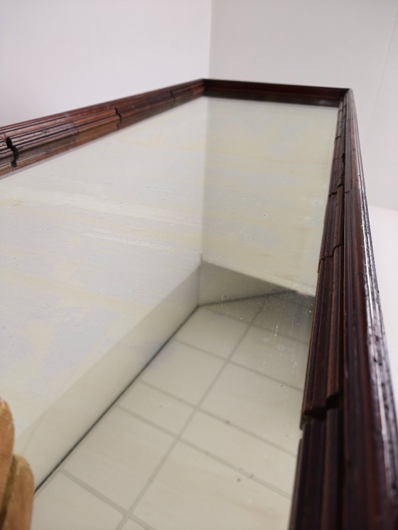 Image 1 of Comptoir de magasin anglais ancien avec miroir – vers 1920