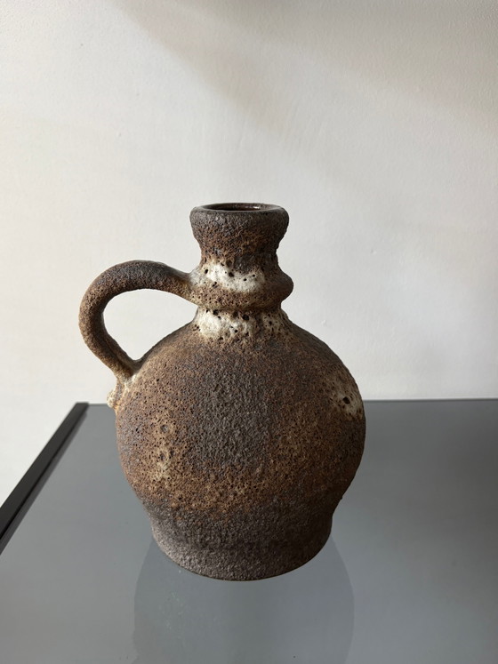 Vintage fat lava ceramic vase (photo 4 of 5)