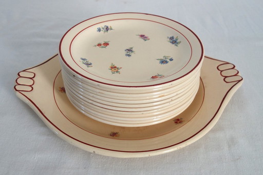 Vintage Salins Dessertservice für 12 Personen