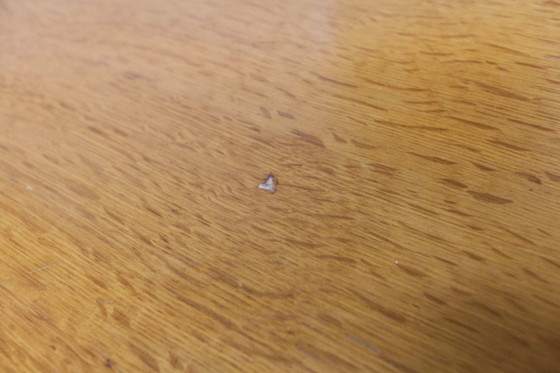 Image 1 of Rustic 1960s table, honey color, 100x70cm, Height 74cm