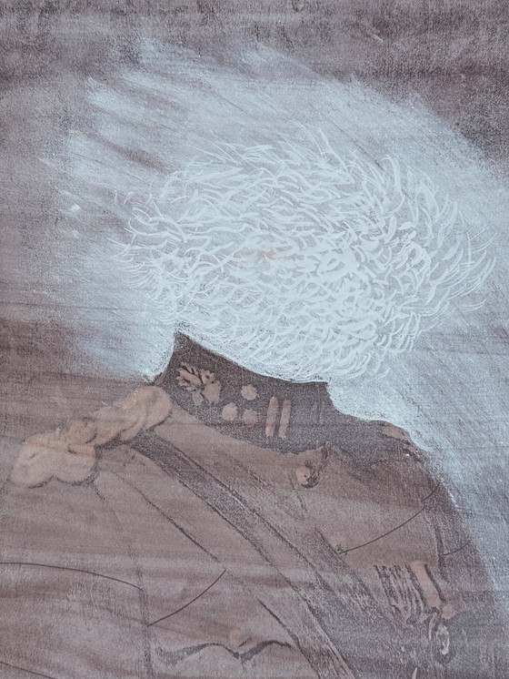 Image 1 of Robert Detheux "Le bel igérant" triptych of paintings, 1978