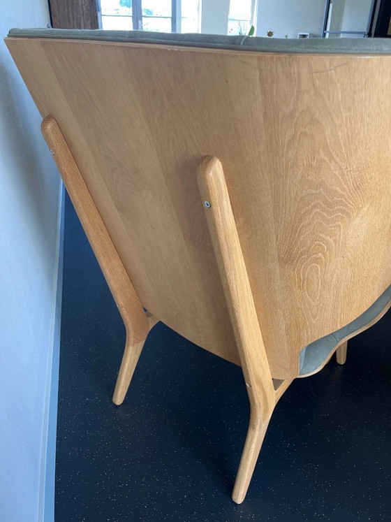 Design Stoel Incl Kruk – NORR11, Fauteuils, Cotton, Wood (photo 5 of 5)