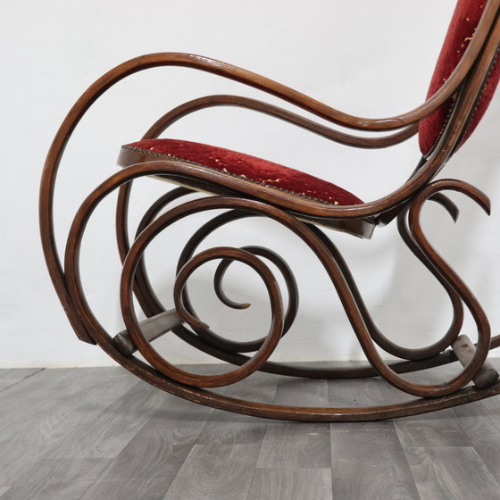 Image 1 of Fauteuil à bascule Thonet Vintage Mid-Century Design