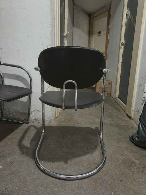 Effezeta Italy buisframe stoelen 4 stuks 