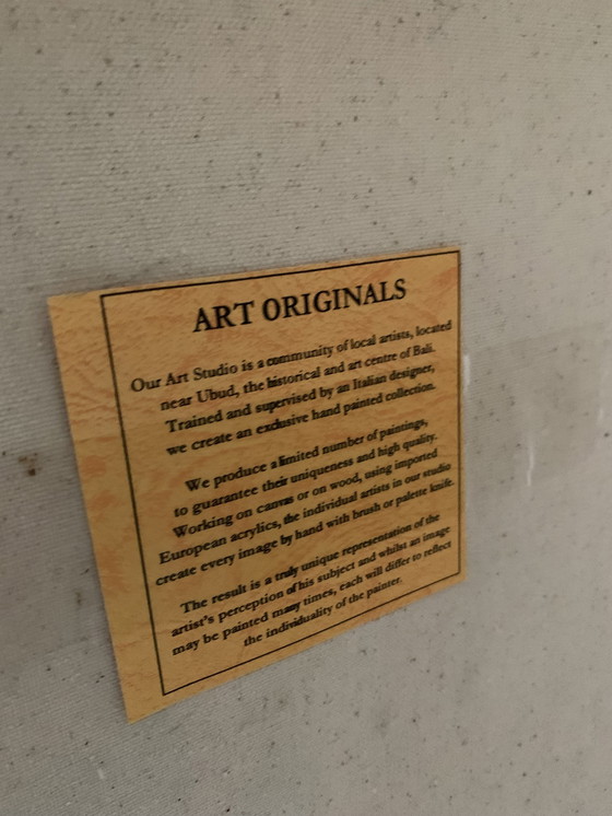 Image 1 of GRANDE tela originale balinese (Ubud) - arte tradizionale (Indonesia) 