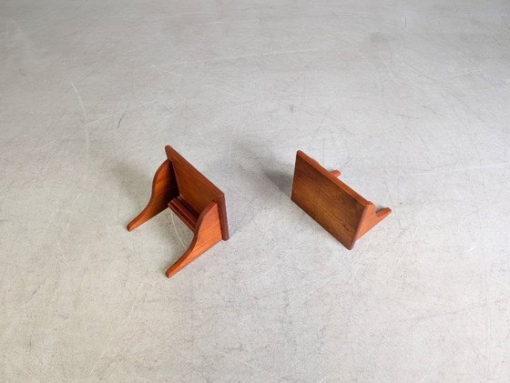 Image 1 of Original 2er Set Midcentury Wandkonsole Wandregal teak 1960