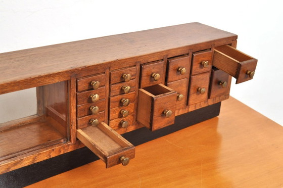 Vetrina da Banco Antica in Rovere, Anni '10 – Vetrine, Wood, Vintage (photo 11 of 16)