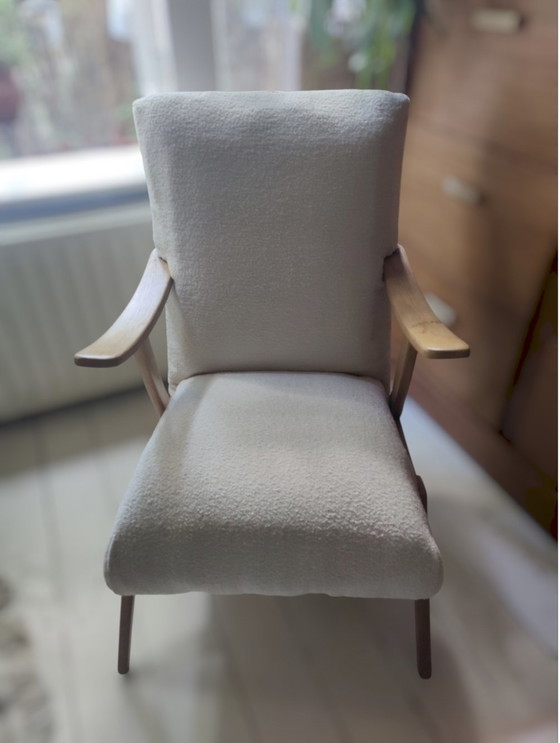 Image 1 of Nieuw gestoffeerde, vintage stoel!