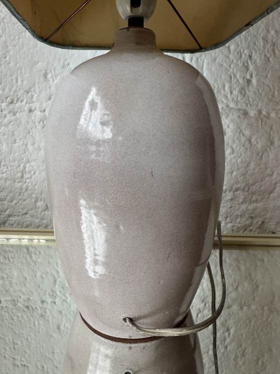 Image 1 of Handgefertigte Majolikalampe mit Fruchtmotiv, 1970er Jahre